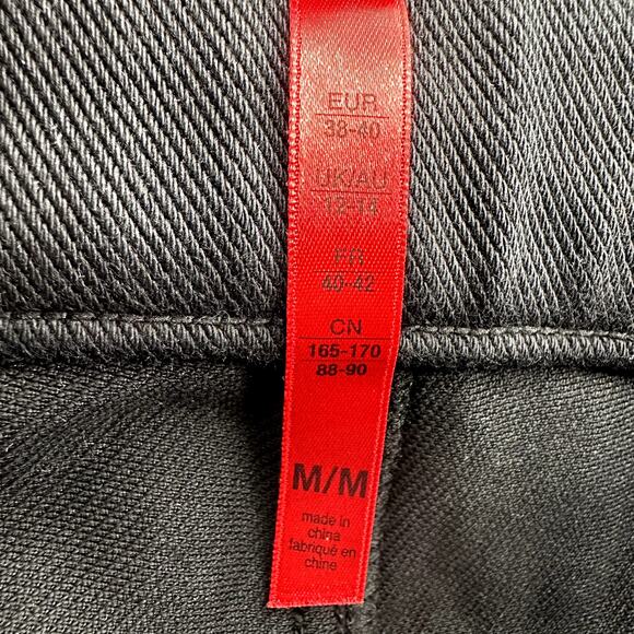 Spanx Twill Jegging Pants Skinny Banded Waist Pull On Stretch Very Black Medium - Picture 4 of 7